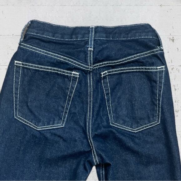 Topshop Cropped Length Zipper Pocket Jeans Size 26 - Picture 4 of 10